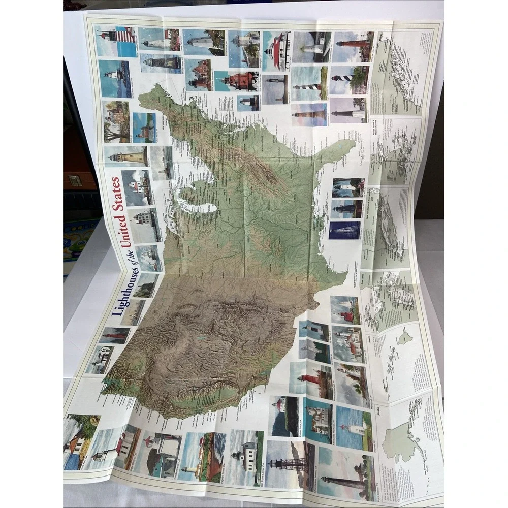 Lighthouses‎ Of The United States Map Second Edition